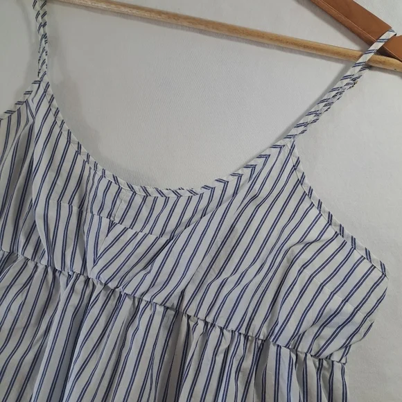 J.Crew Striped Cotton Babydoll Cami – Adjustable Straps, Size XL - Picture 8 of 8